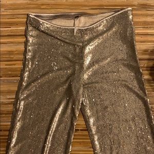 Free people sequin flared pants.